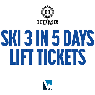 Hume Hotel Ski 3 in 5 Days Lift Tickets