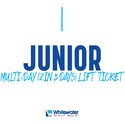Junior (7-12)  2 in 3 Multi-Day Lift Ticket