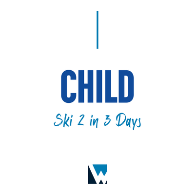 Child Ski 2 in 3 Days Lift Ticket
