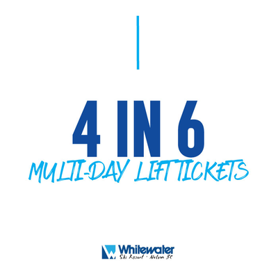 4 in 6 day Multi-day lift tickets