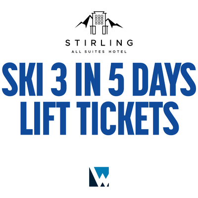 Stirling All Suites Hotel Ski 3 in 5 Days Lift Tickets