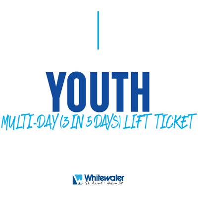 Youth (13-18) 3 in 5 Multi-Day Lift Ticket