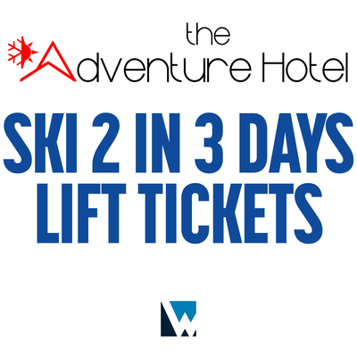The Adventure Hotel Ski 2 in 3 Days Lift Tickets