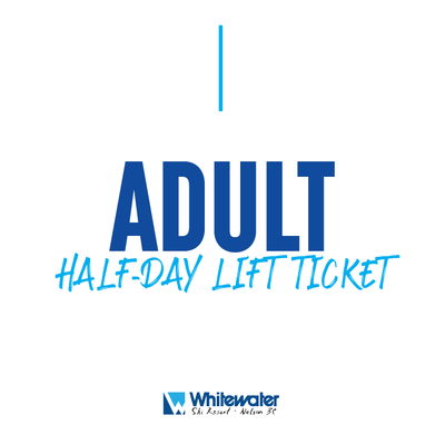 Adult (19-64) Half-Day Lift Ticket