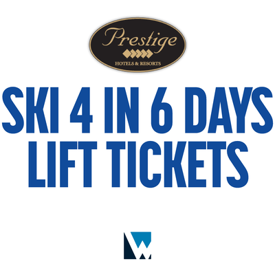 Prestige Hotels & Resorts Ski 4 in 6 Days Lift Tickets