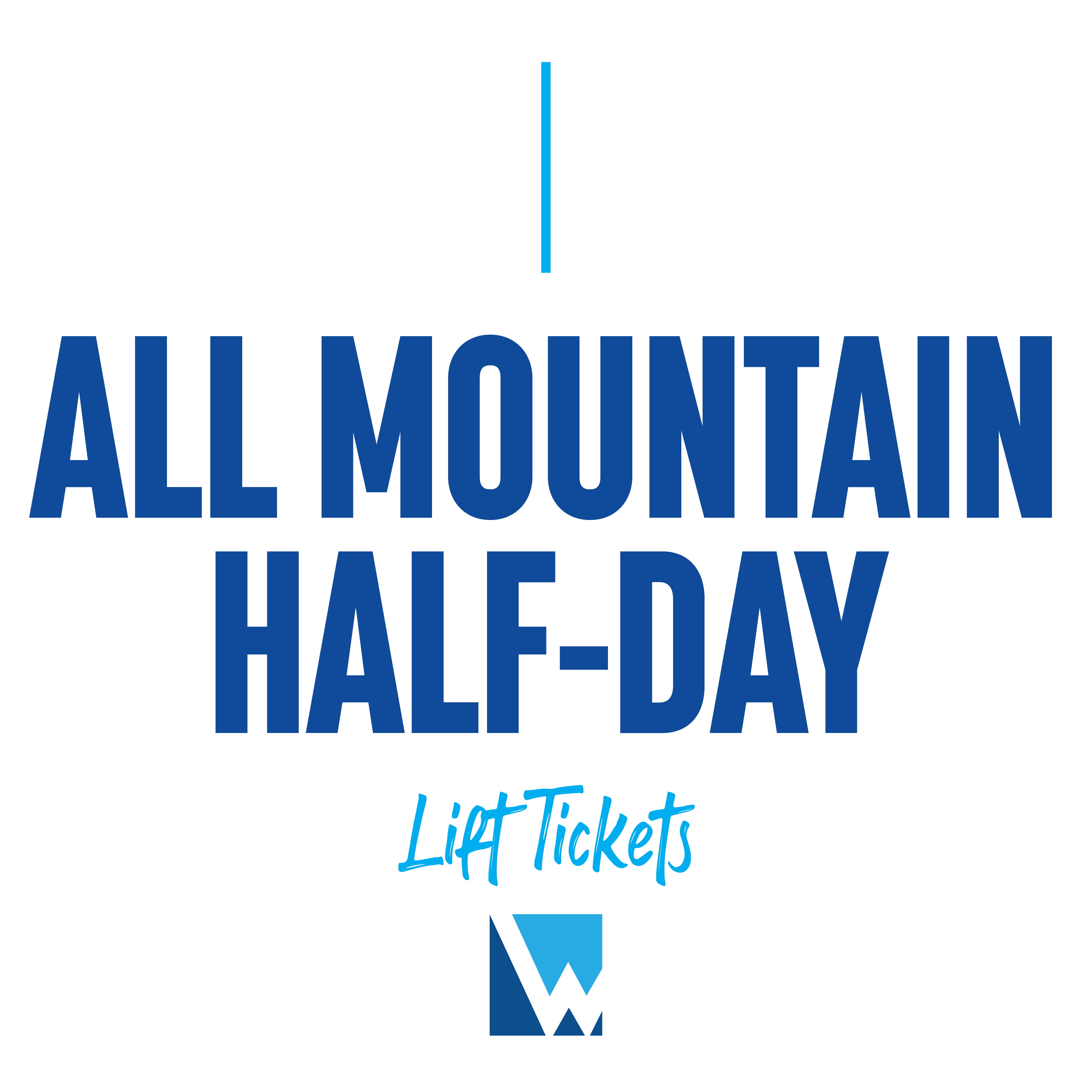 All Mountain Half-Day Lift Tickets (12:30pm - Close)